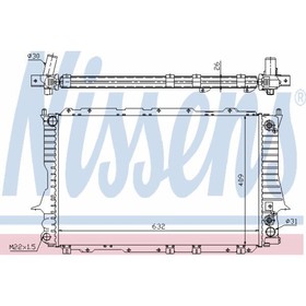 

Радиатор системы охлаждения NISSENS 60476