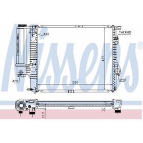 

Радиатор системы охлаждения NISSENS 60607A