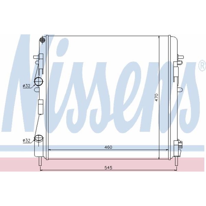 Радиатор системы охлаждения NISSENS 63762