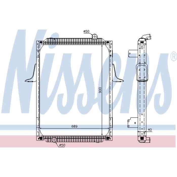 Радиатор системы охлаждения NISSENS 63788A