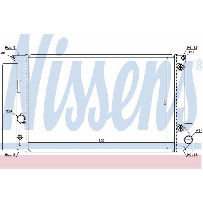 Радиатор системы охлаждения NISSENS 64694
