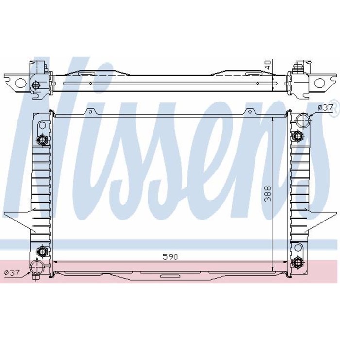 Радиатор системы охлаждения NISSENS 65539A