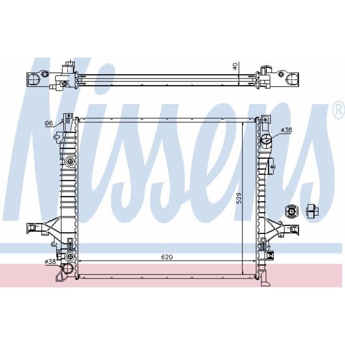 Радиатор системы охлаждения NISSENS 65613A