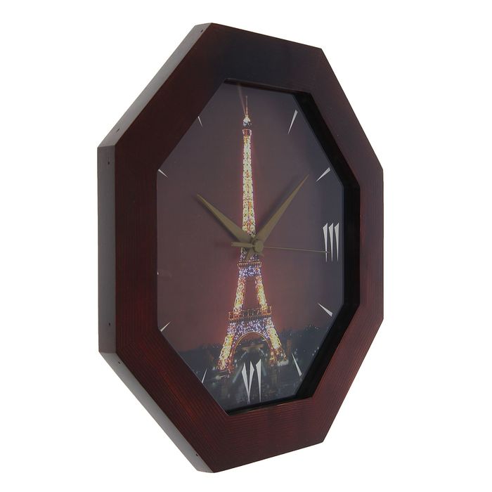 Часы настенные "Эйфелева Башня", деревянные