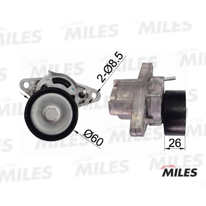 Натяжитель ремня приводного MILES AG00028