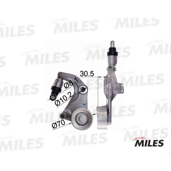Натяжитель ремня приводного MILES AG00031