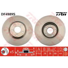 

Диск тормозной TRW DF4989S