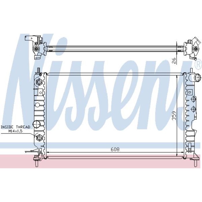 Радиатор системы охлаждения NISSENS 630771