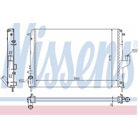 

Радиатор системы охлаждения NISSENS 637613