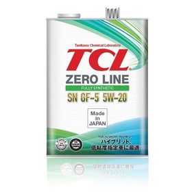 

Масло моторное TCL Zero Line Fully Synth, Fuel Economy, SN, GF-5, 5W20, 4л