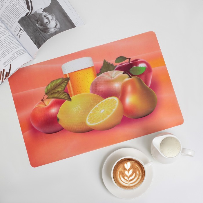 Салфетка кухонные Real 3D "Лимонад" 42х27 см