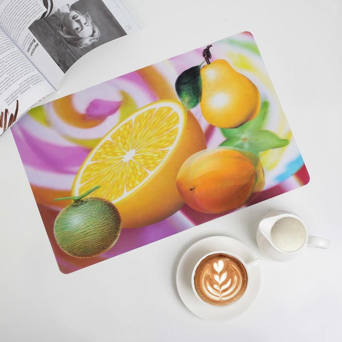 Салфетка кухонная Real 3D "Лимон" 42х27 см