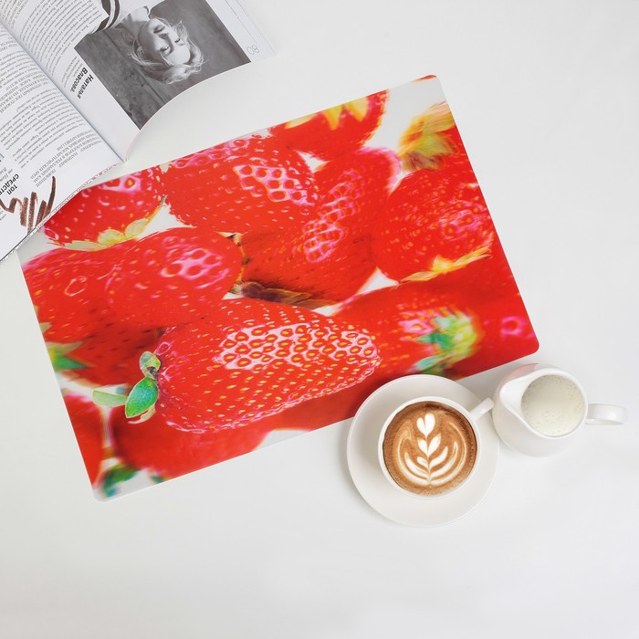 Салфетка кухонная Real 3D "Клубника" 41х27 см