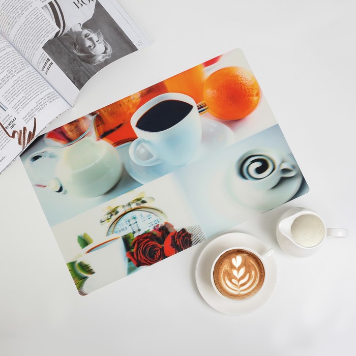 Салфетка кухонная Real 3D "Время кофе" 41х27 см