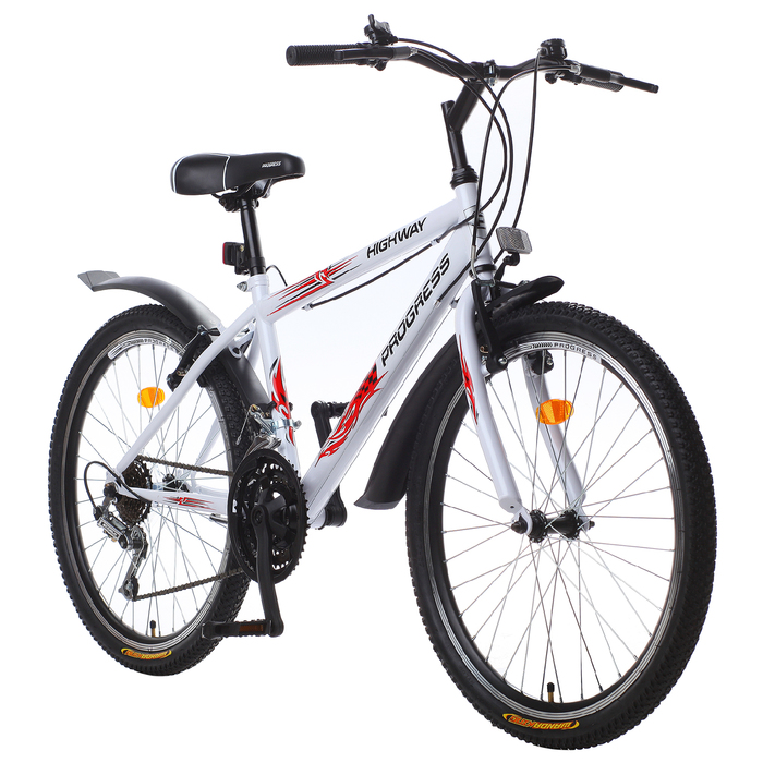 Велосипед 24" Progress модель Highway RUS, 2017, цвет белый, размер 15"