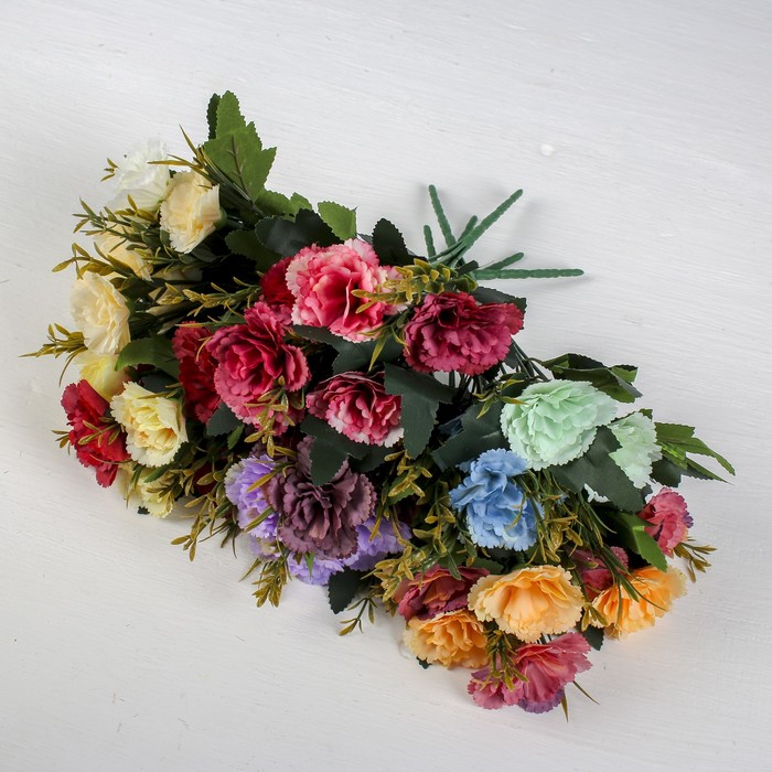 Букет "Пышные гвоздики" 5*26 см, микс