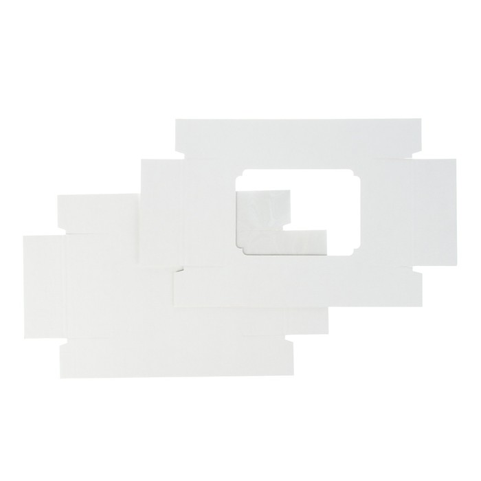 Коробка сборная, белая, 19 х 15 х 6 см