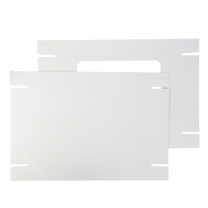 Коробка сборная, белая, 37 х 32 х 7 см