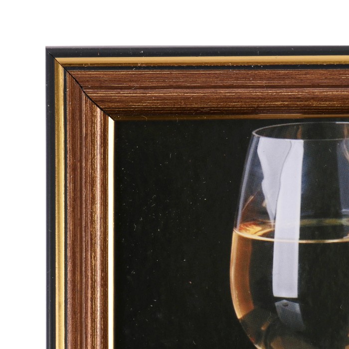 Картина "Книги и вино" 26х21 см