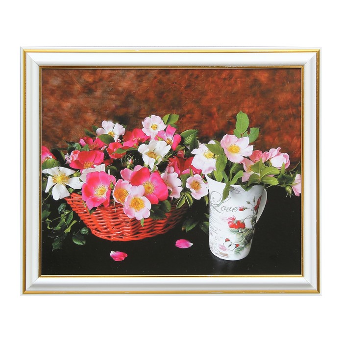 Картина "Цветы в горшках" 29х24 см