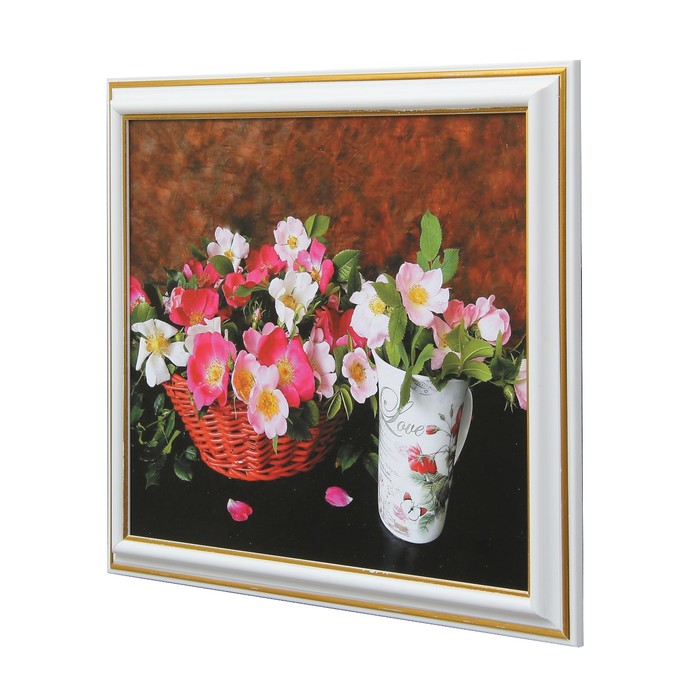 Картина "Цветы в горшках" 29х24 см