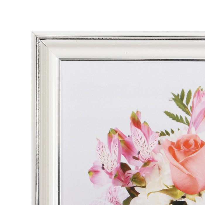 Картина "Букет с розами в сеточке" 26х21 см