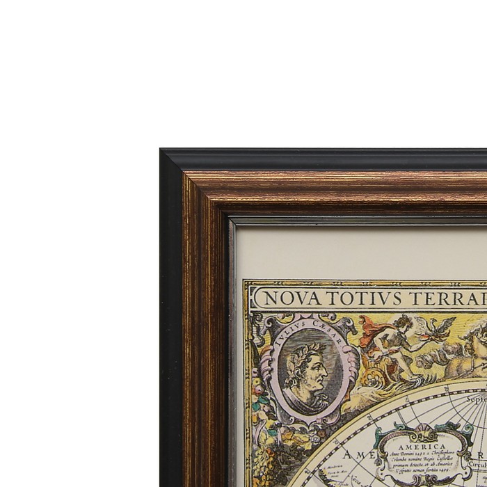 Картина "Карта путешествий" 26х21 см