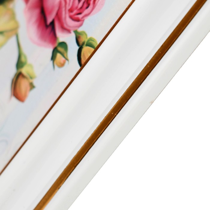 Картина "Веточка роз" 20х20 см