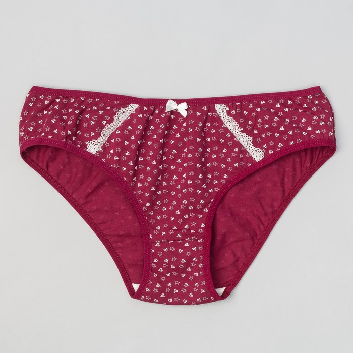 Трусы женские слипы MB3785 цвет бордовый, р-р 46-48 (XL)