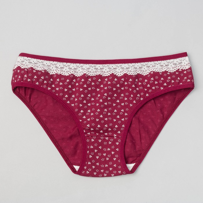 Трусы женские слипы MB3788 цвет бордовый, р-р 46-48 (XL)