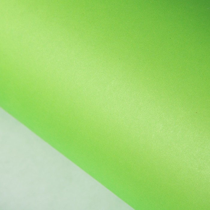 Бумага упаковочная глянцевая "Салатовый однотонный", 70 х 100 см, 110 г/м2