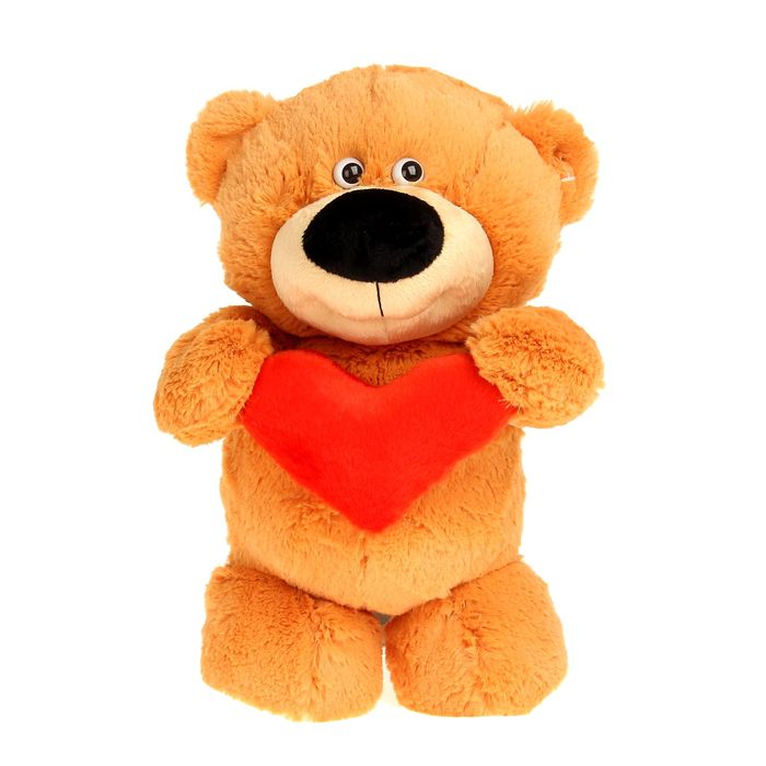 Мягкая игрушка "Мишка с сердцем", цвета МИКС