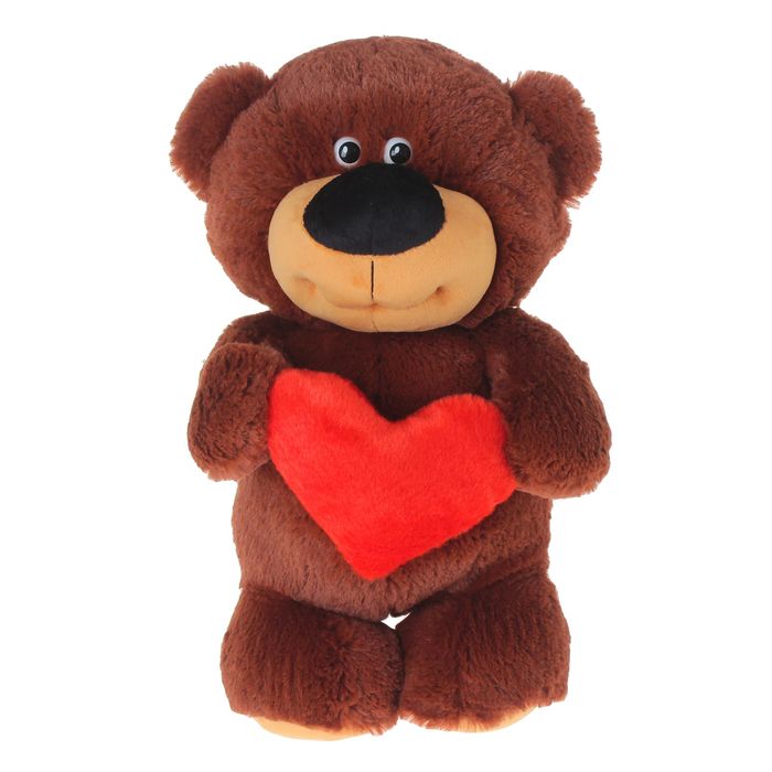 Мягкая игрушка "Мишка с сердцем", цвета МИКС
