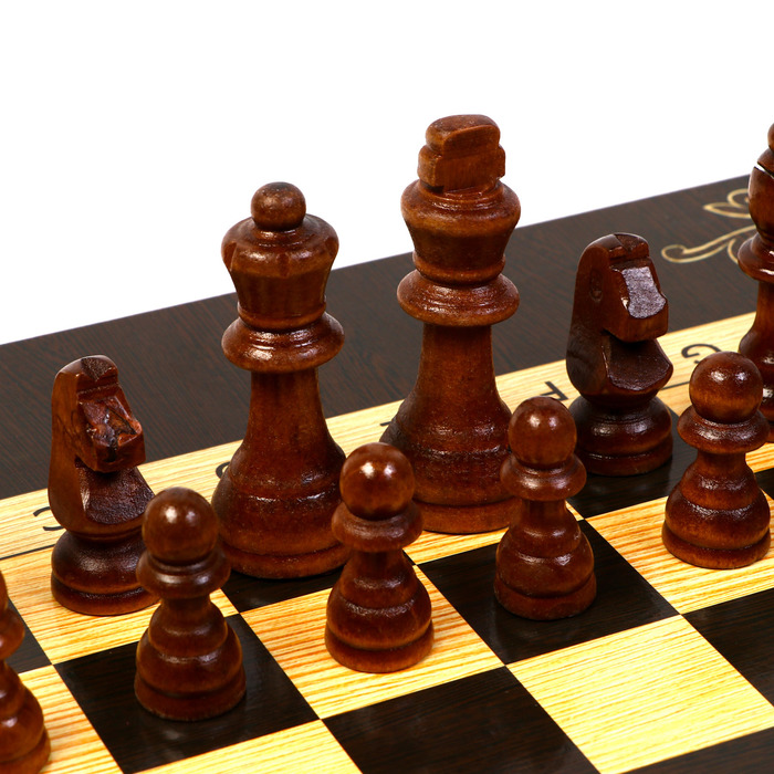 Шахматы "Галант" (доска дерево 50х50 см, фигуры дерево, король h=9.2 см)
