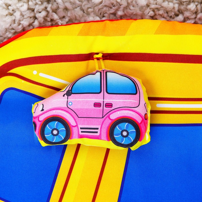 Коврик детский развивающий «Маленький строитель», 2 игрушки