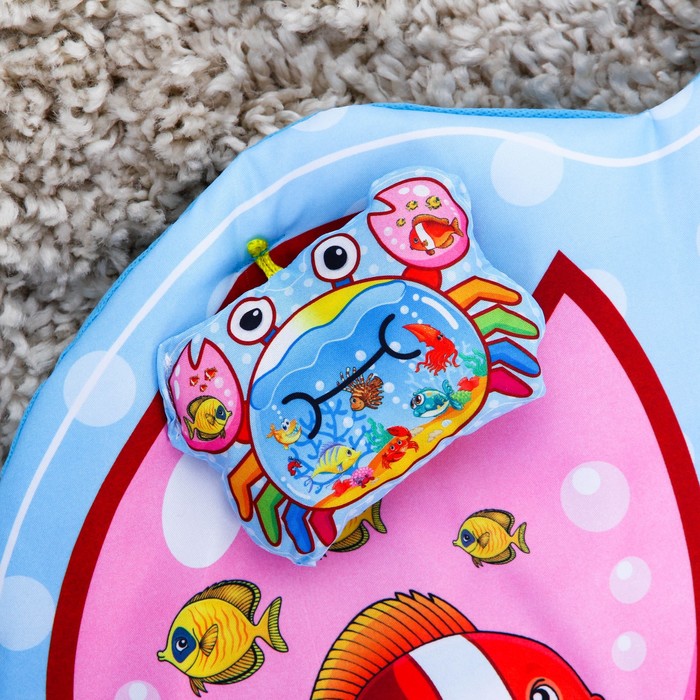 Коврик детский развивающий «Крабик», 2 игрушки