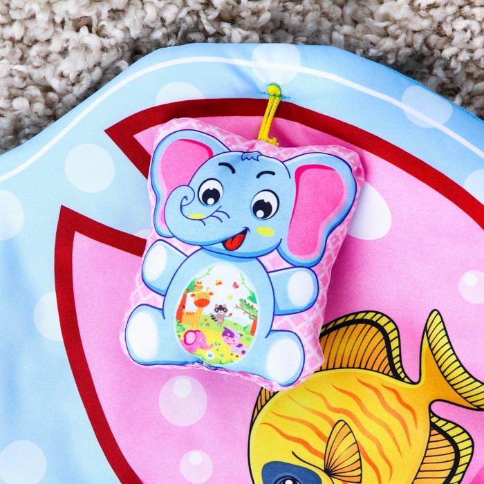 Коврик детский развивающий «Крабик», 2 игрушки