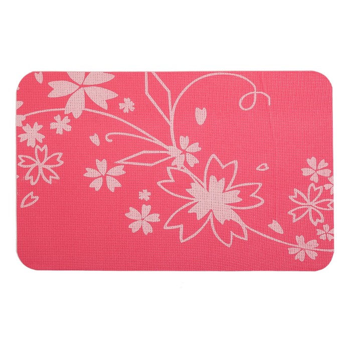 Коврик для ванной "Цветочный вальс", цвета МИКС