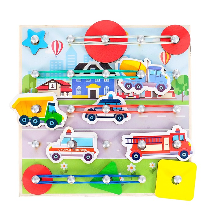 Геоборд "Машины в городе"