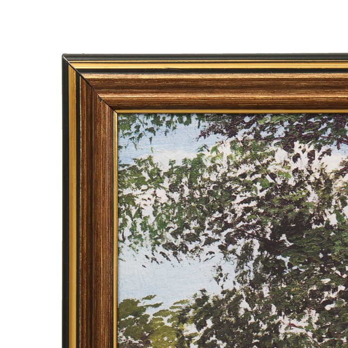 Картина "Лодочка у реки" 36х73 см