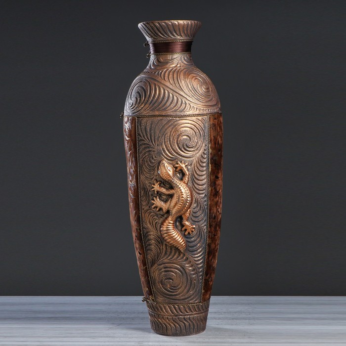 Ваза "Корсика"кожа микс