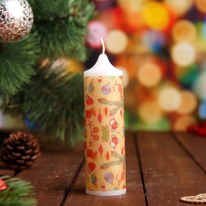 Набор свечей "Merry Christmas" 3 штуки в упаковке