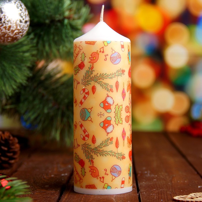 Набор свечей "Merry Christmas" 3 штуки в упаковке