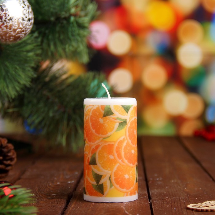 Набор свечей "Сочный апельсин", 3 штуки в упаковке