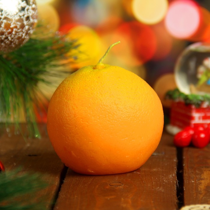 Свеча "Апельсин" 7х8см