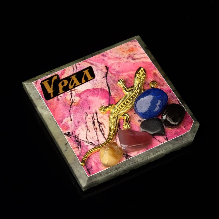 Магнит-срез "Родонит" , микс