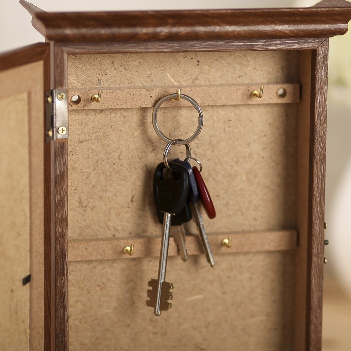 Ключница "Тигр" шоколад 28,5х20х6 см