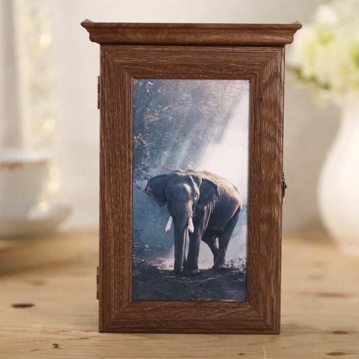 Ключница "Слон" шоколад 28,5х20х6 см