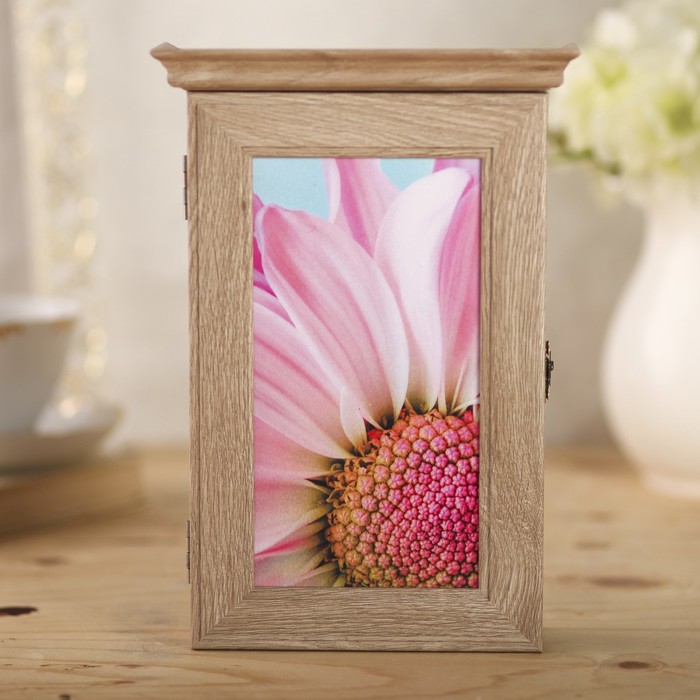 Ключница "Цветок" янтарь 28,5х20х6 см