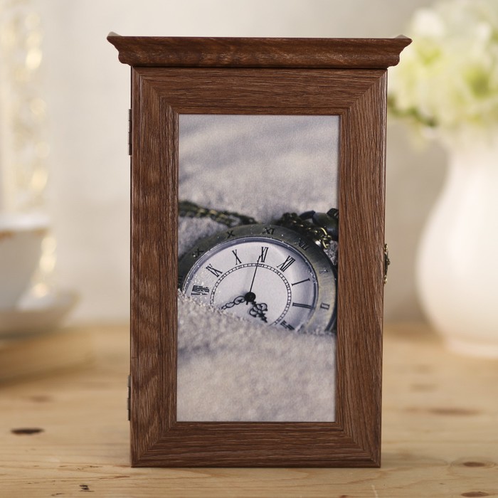 Ключница "Время" шоколад 28,5х20х6 см